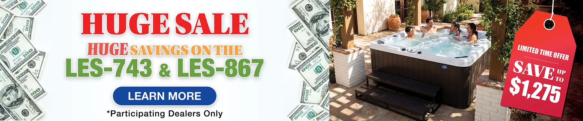 Calspas hot tub being used in a family setting - Thornton